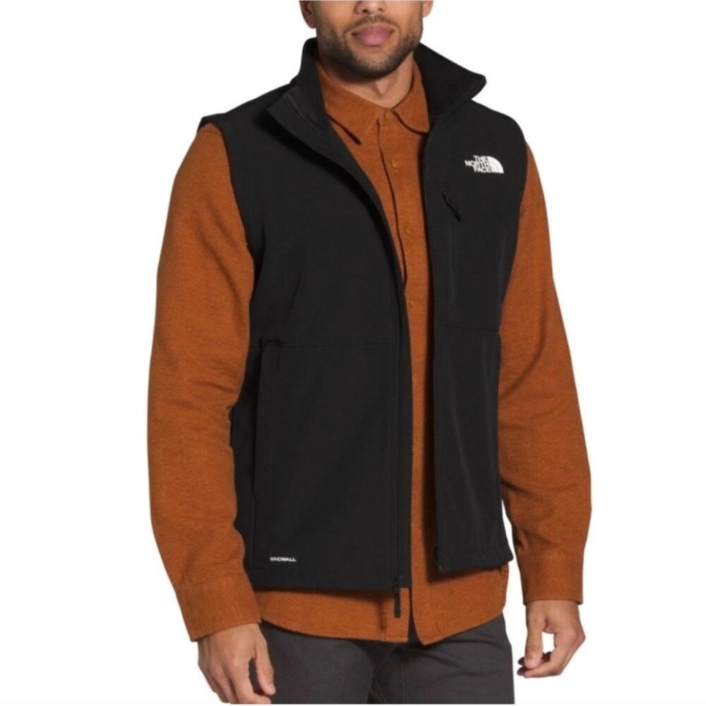 The North Face Men’s Windwall Black Full Zipper Vest Size Medium